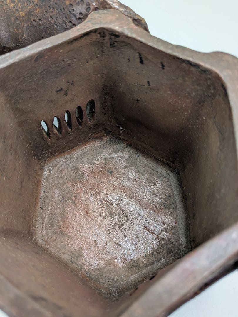 明治大正期 備前焼 葛屋香炉 合箱 香爐 酉摘み 在銘 香道具 抹茶道具 茶器