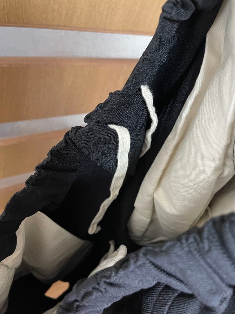 hide 新品 ブラックコムデギャルソン サルエルパンツ ポリ縮