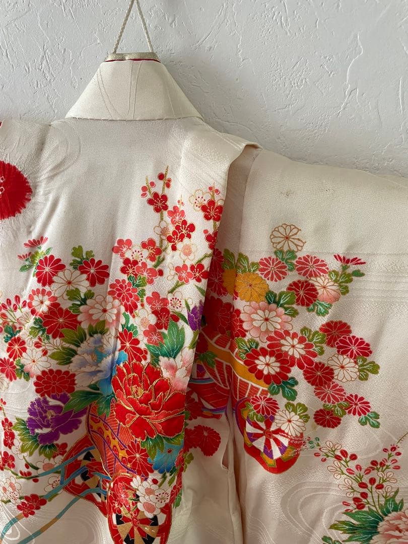 七五三　３歳　女の子　正絹お着物セット　被布コーデ