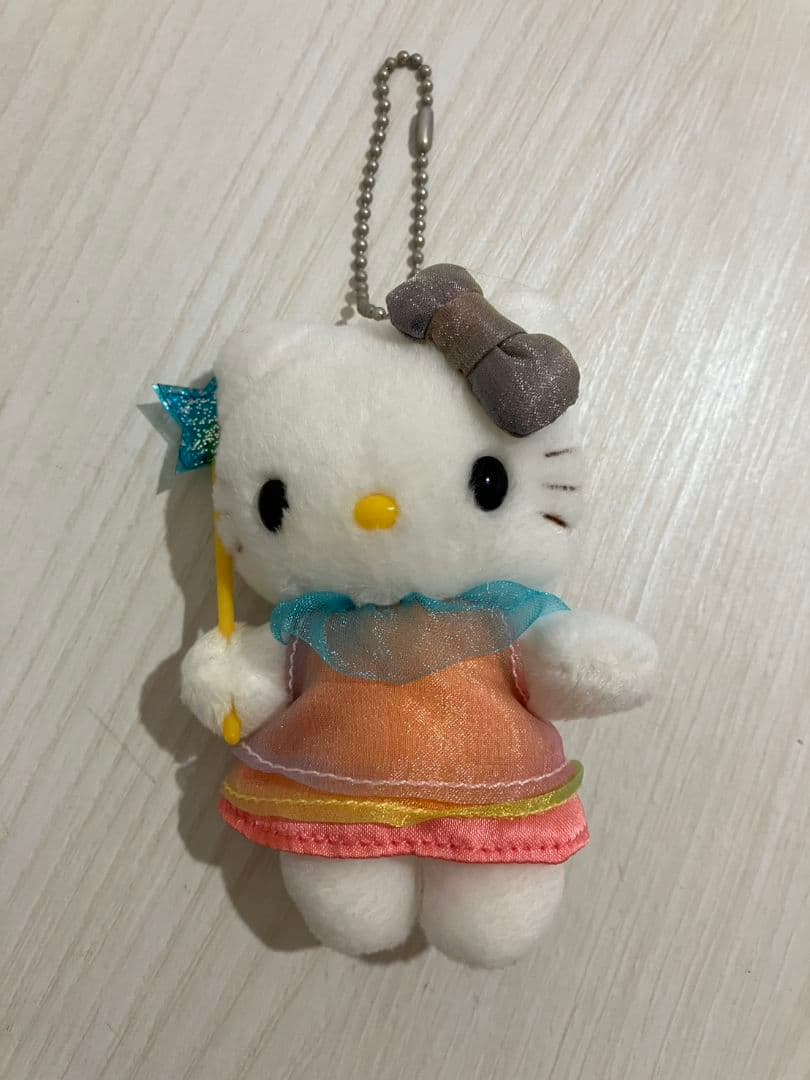 希少／レアハローキティ／妖精／ぬいぐるみキーホルダー