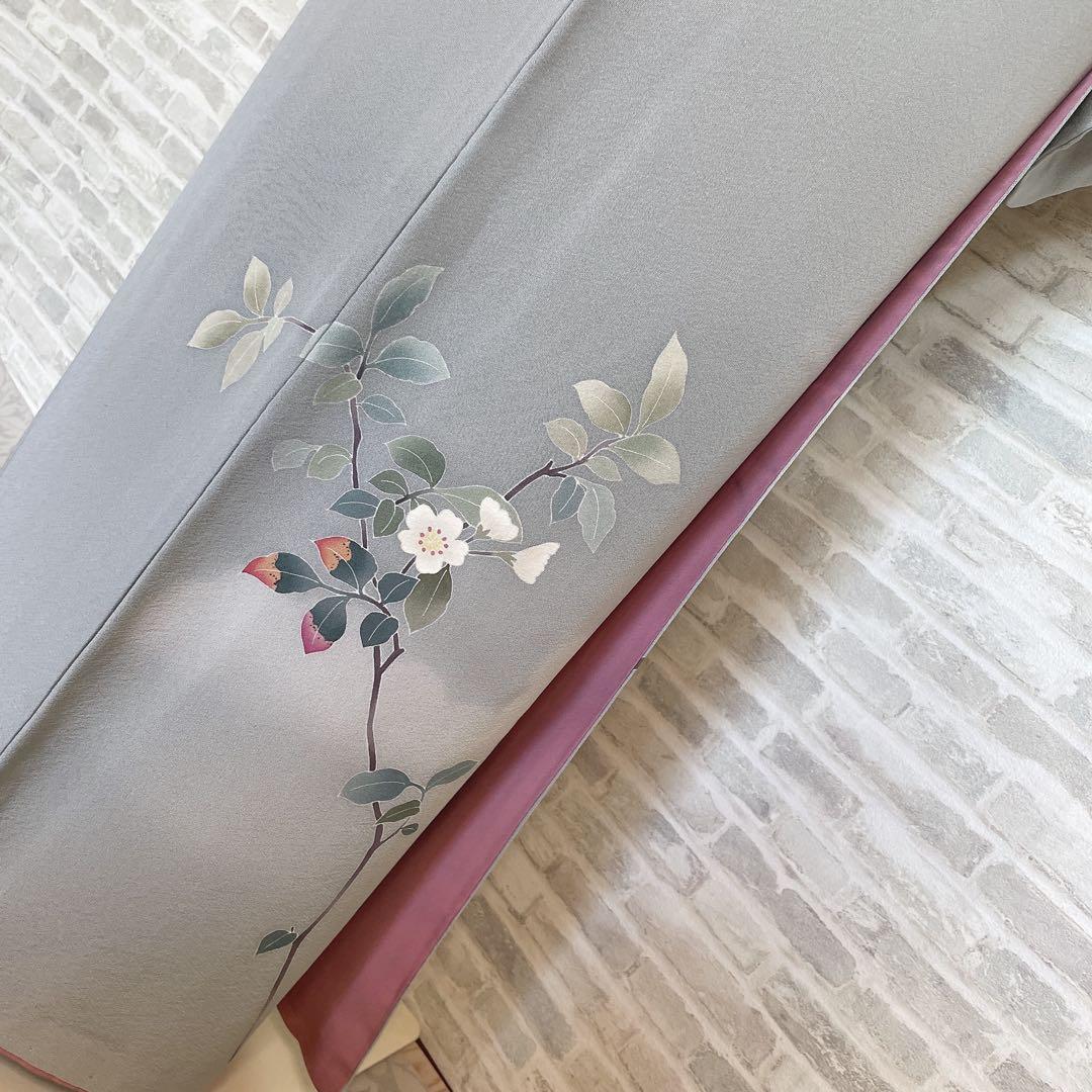 訪問着のみ　加賀友禅　虫喰い　空に伸びる桜　南克治　入学式　卒業式　P2