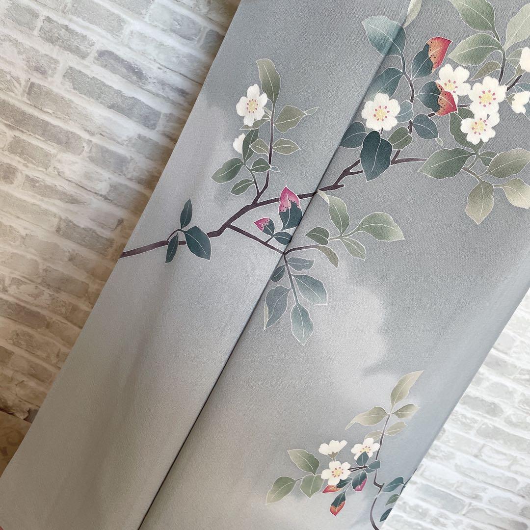 訪問着のみ　加賀友禅　虫喰い　空に伸びる桜　南克治　入学式　卒業式　P2