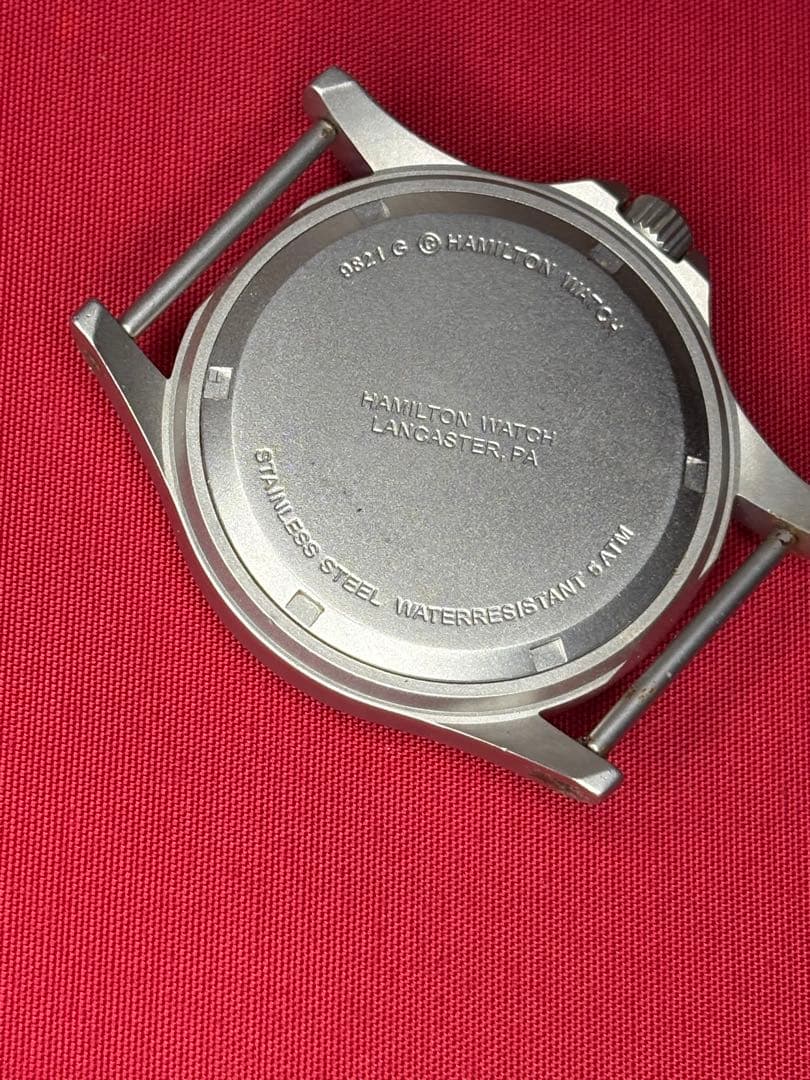 【電池交換済み・動作品】Hamilton Khaki クォーツ腕時計