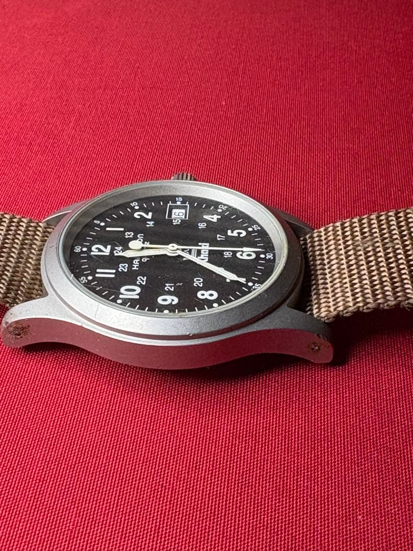 【電池交換済み・動作品】Hamilton Khaki クォーツ腕時計