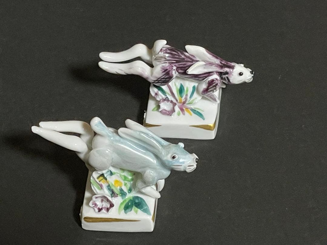 マイセン オーナメント『うさぎ』干支シリーズ 兎 フィギュリン　2個セット