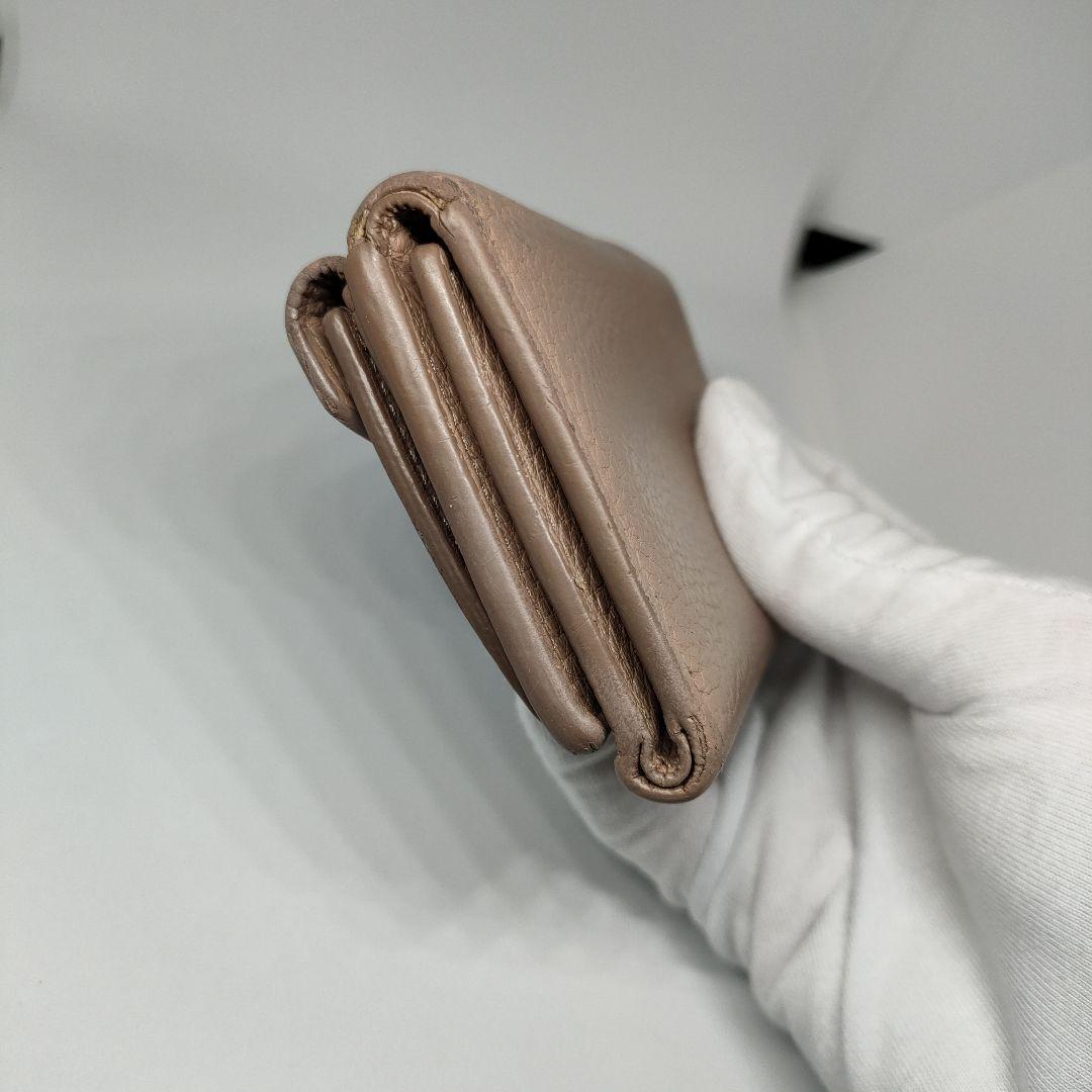 PRADAコンパクト２つ折り財布　プラダ折財布ピンクベージュ