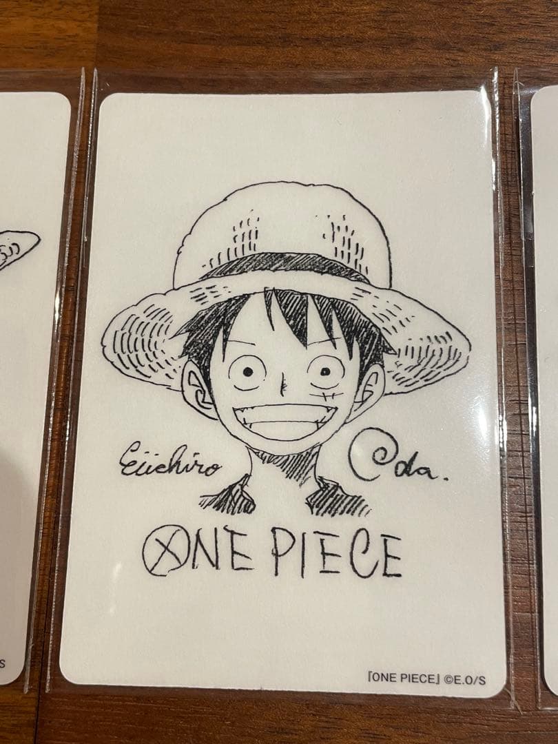 ワンピース ナツコミ 2022 ダブルステッカー 尾田栄一郎 サイン ルフィ
