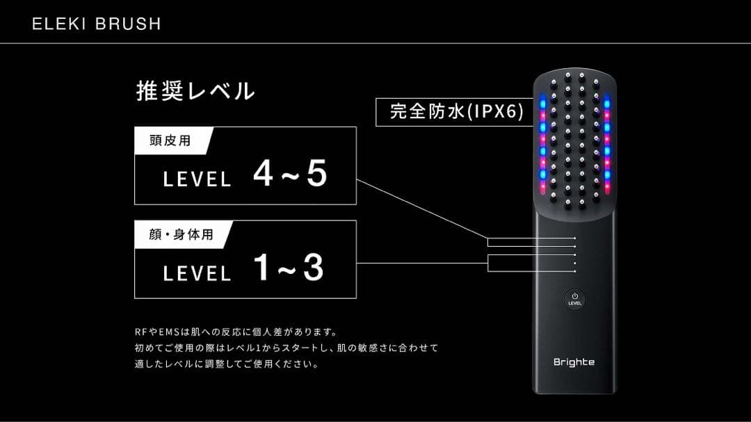 最安‼️新品未開封‼️ブライト　エレキブラシ❤️ブラシ型美顔器　ELEKI BRUSH