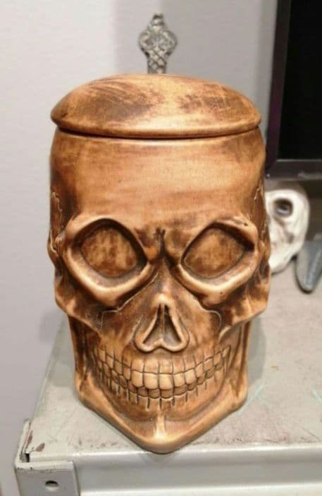 極美品　スカル　ドクロ　ビンテージ　ドイツ　ビアステイン　置物　マグカップ　2