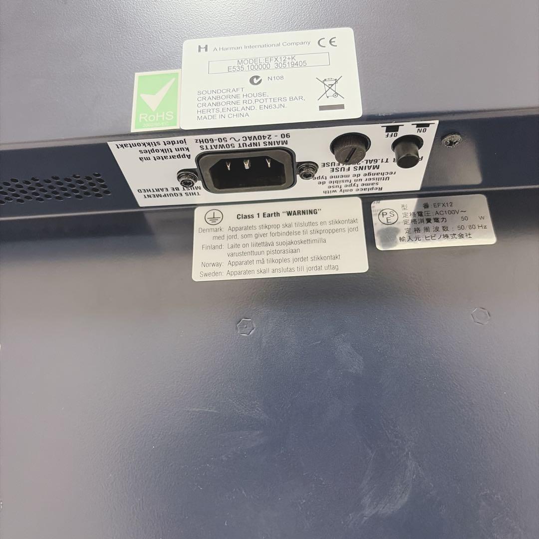 Soundcraft EFX12 アナログミキサー Lexiconエフェクト