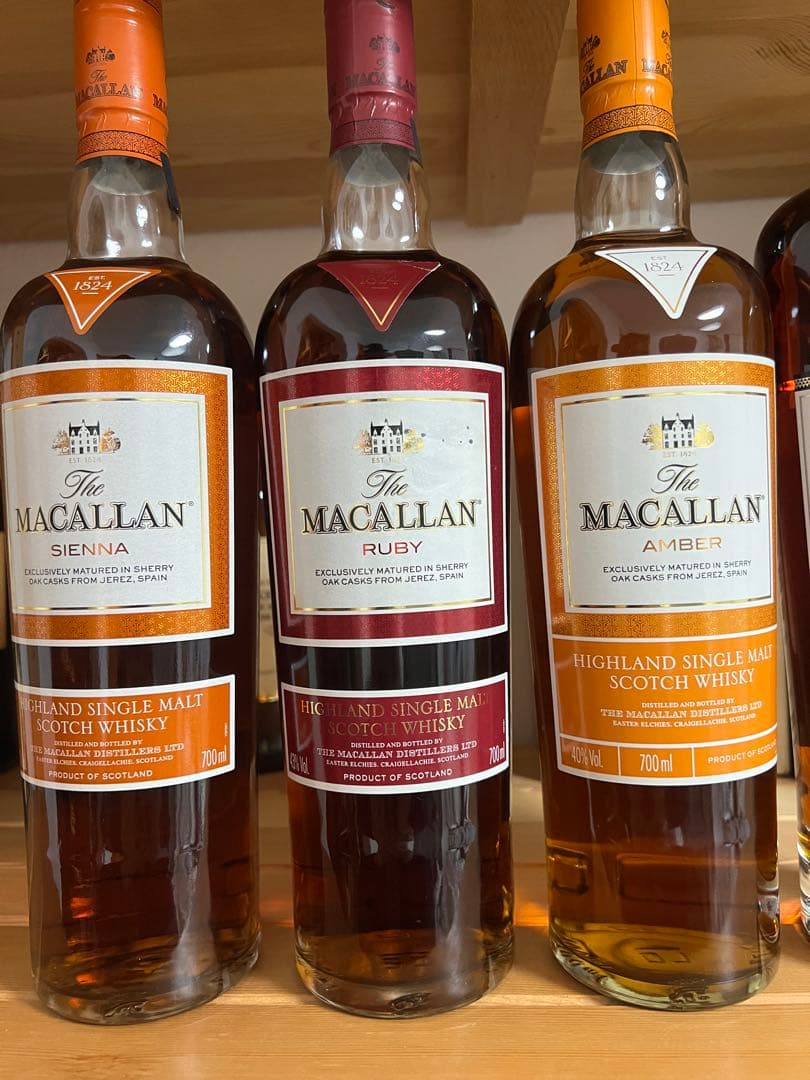 The Macallan シングルモルトウイスキー 4本セット