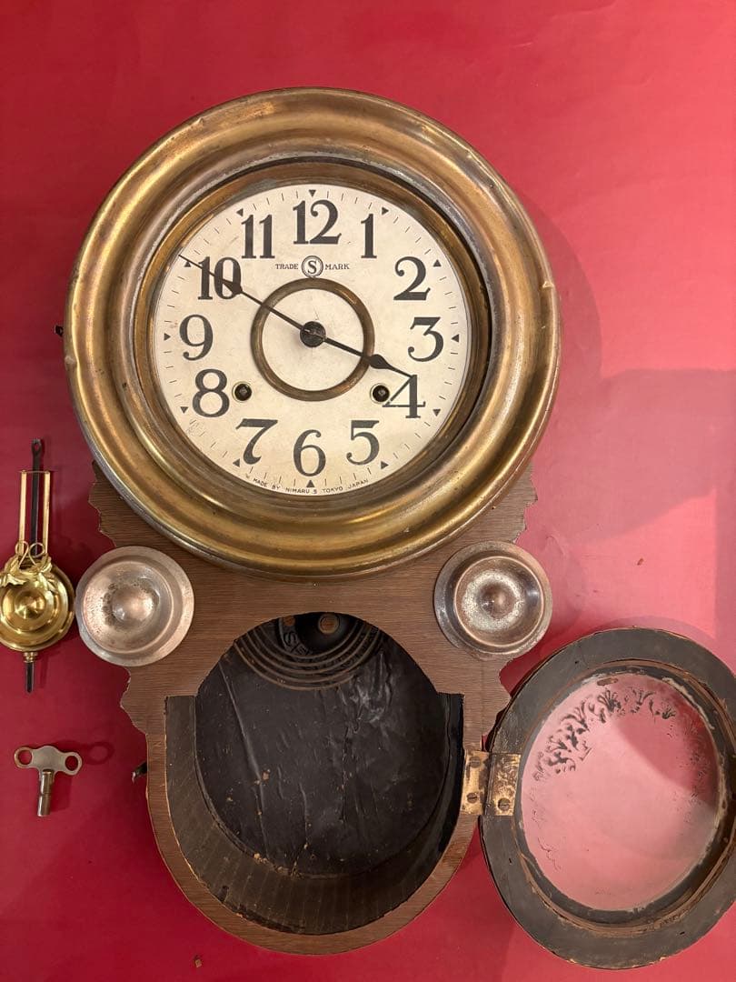 アンティーク 明治〜大正 真鍮製 達磨