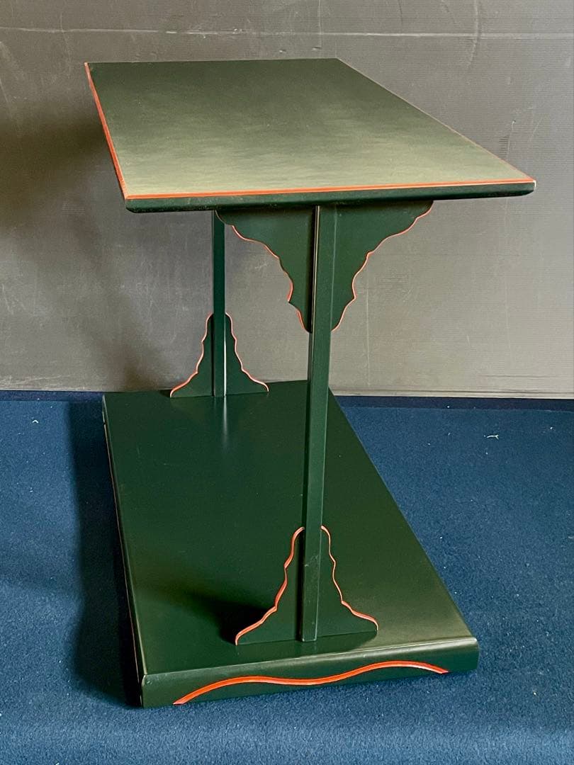 特価❣️【美品】「祖」 宗旦好 青漆爪紅 及台子 幸斎 共箱 （123F⑤）