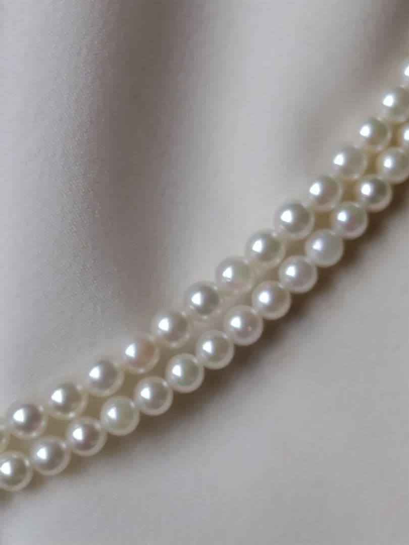 専用になります。 K18 アコヤ真珠ベビーパール　ロングネックレス