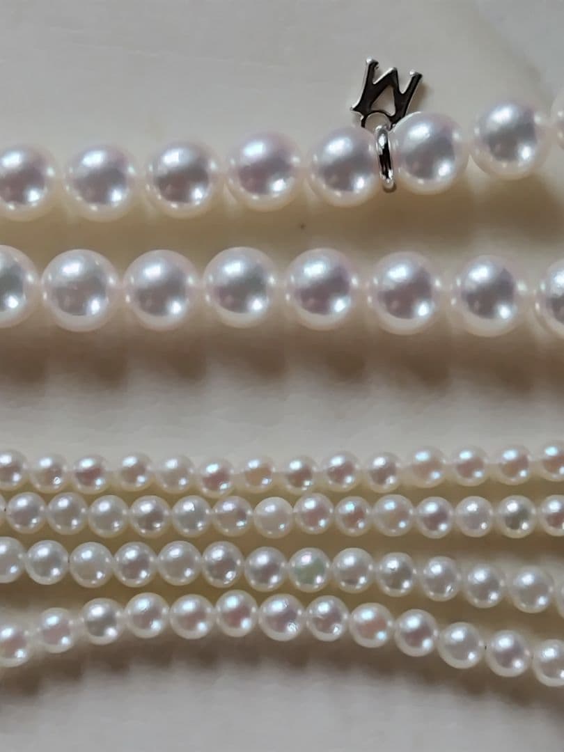 専用になります。 K18 アコヤ真珠ベビーパール　ロングネックレス