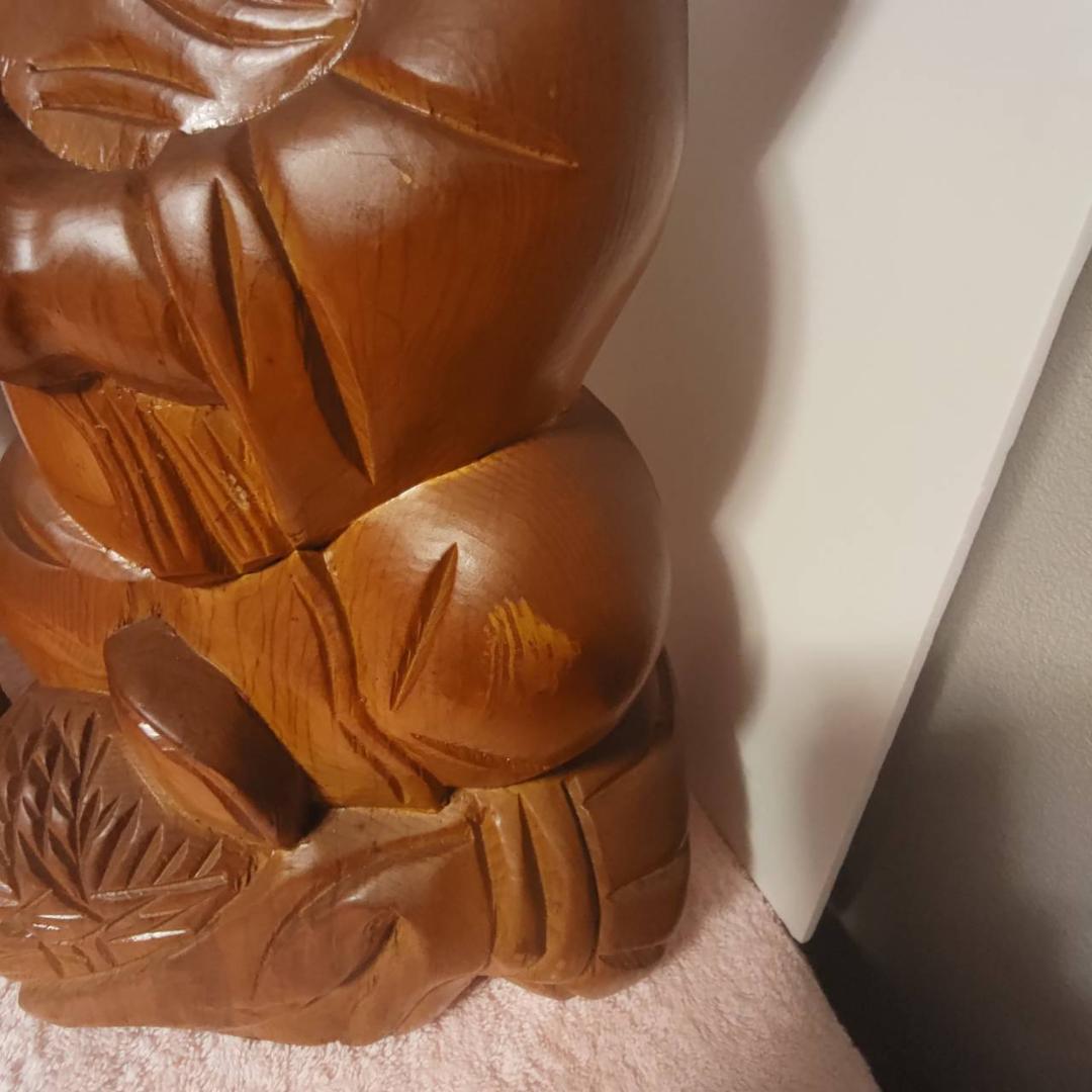 大黒様 恵比寿様 木彫り置物 2個セット 七福神 縁起物