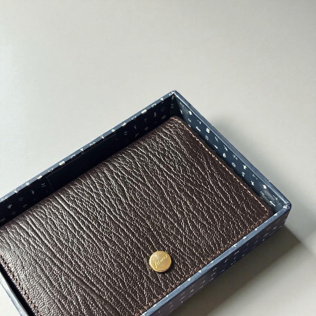 Filofax チェスター 名刺入れ＆ペンケース 本革ブラウン セット 未使用品