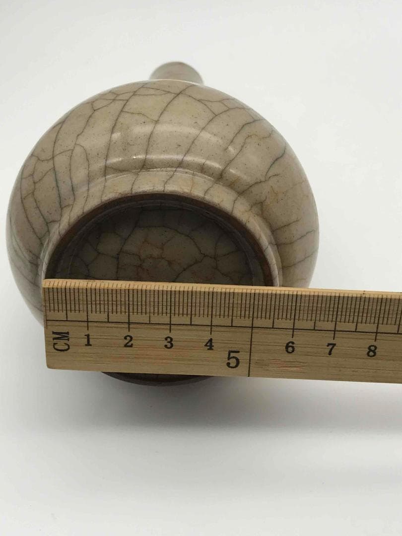 南宋時代　哥窯　汝官窯　花瓶　希少貴重　時代物　中国古美術　骨董品(A-46)