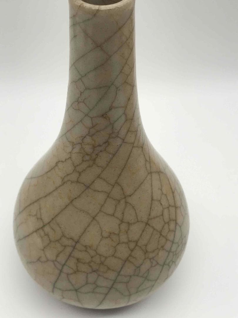 南宋時代　哥窯　汝官窯　花瓶　希少貴重　時代物　中国古美術　骨董品(A-46)