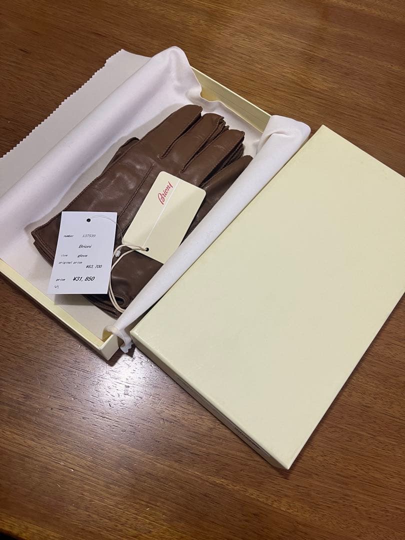 最終値下げ❗️<新品未使用>Brioni ブリオーニ ス グローブ 手袋