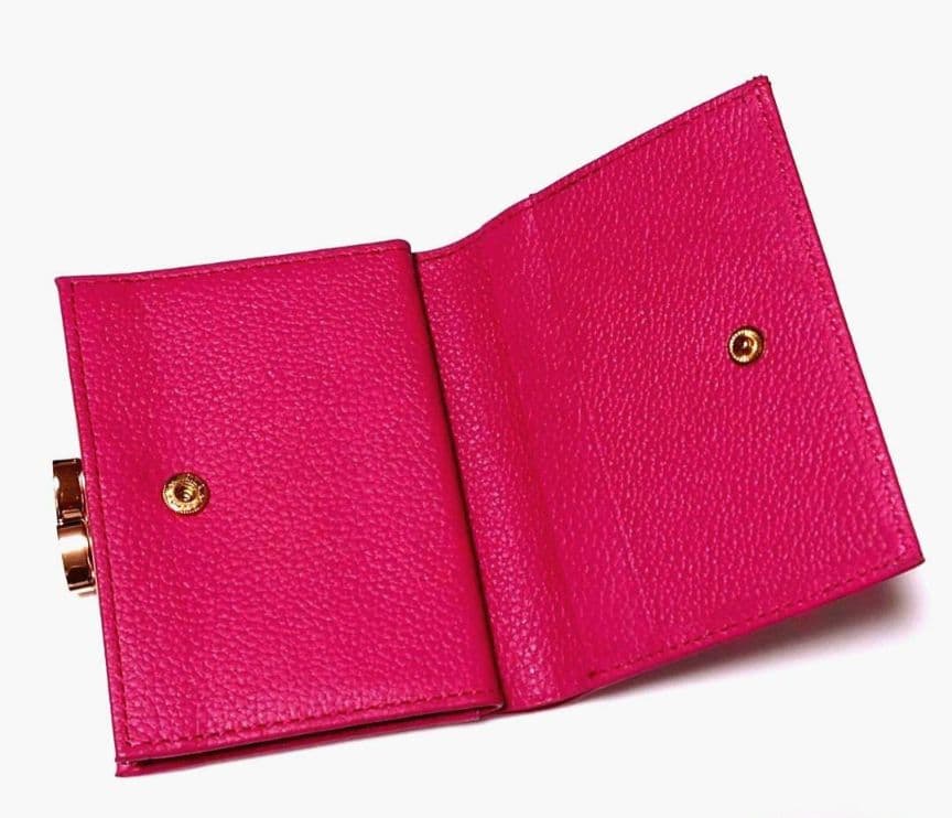 皇居限定 がま口 財布 ローズピンク 二つ折財布