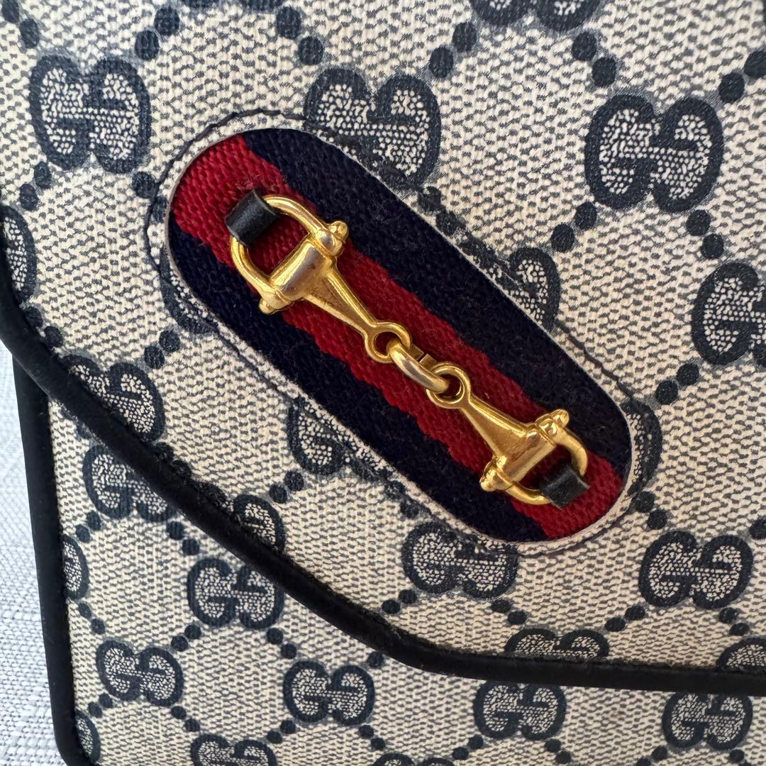 GUCCI ショルダー 肩掛け バッグ 24×16 オールドグッチ ビンテージ