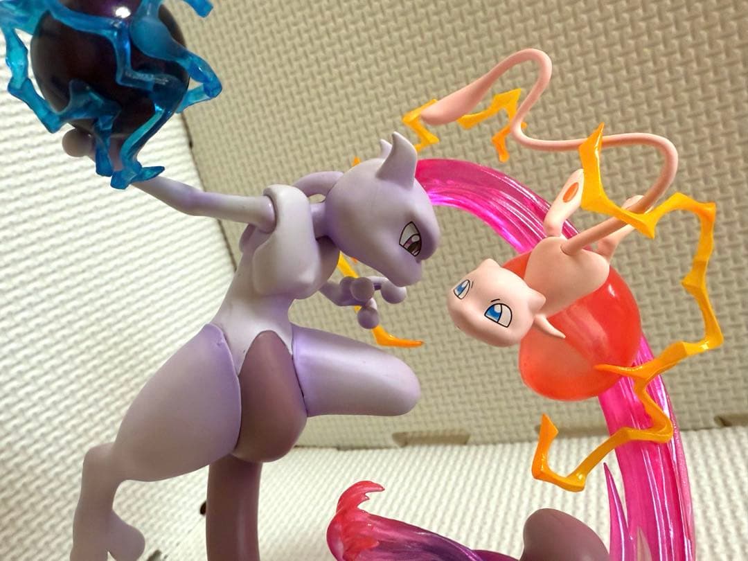 【美品】G.E.M.EXシリーズ ミュウ＆ミュウツー フィギュア　特典色紙付