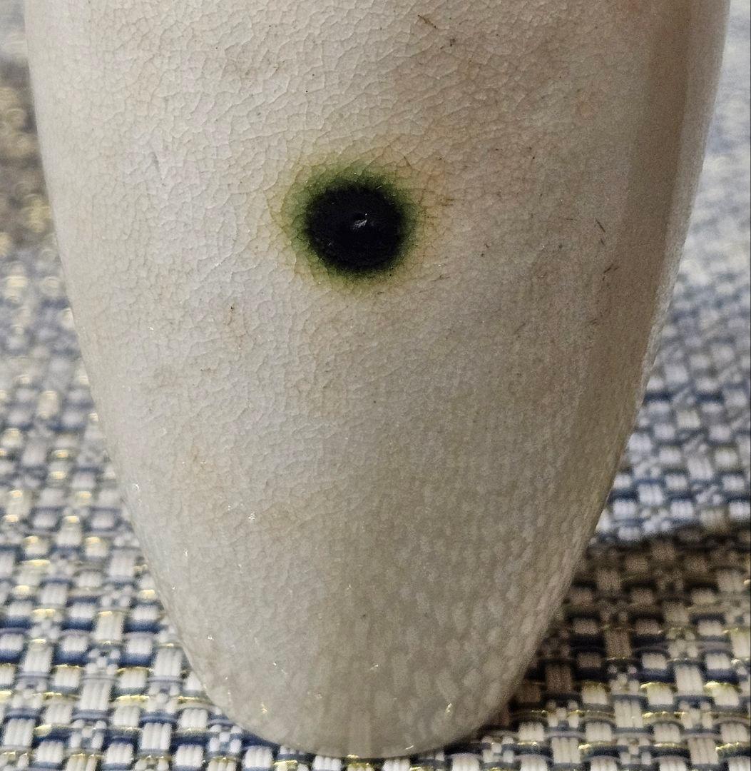 中国古陶磁器　中国古美術　古玩　清朝　 清代　白磁　点緑釉　小壺　花入　鼻煙壺