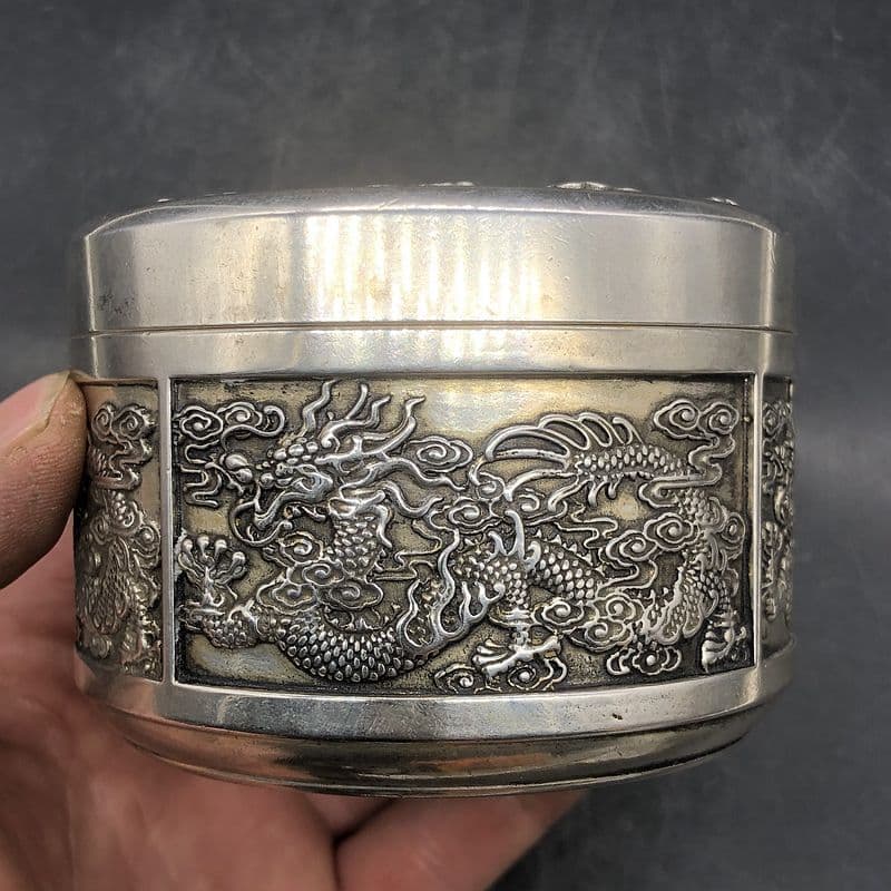 銅製 竜騰四海茶壺 雲龍茶壺 装飾品 工芸品 美術品 置物