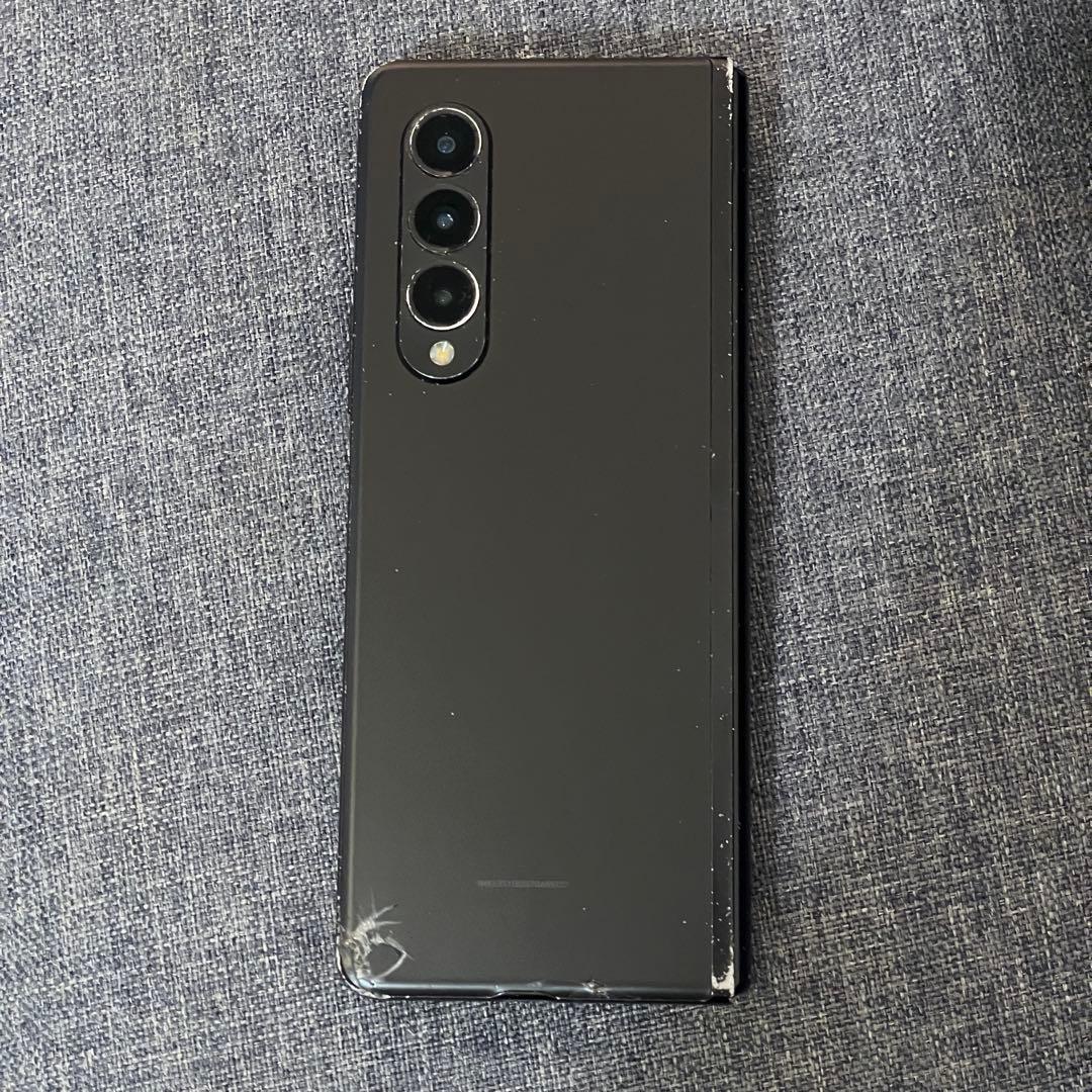 Galaxy Z fold 3 海外版 SIMフリー アラミドケース付 液晶漏れ