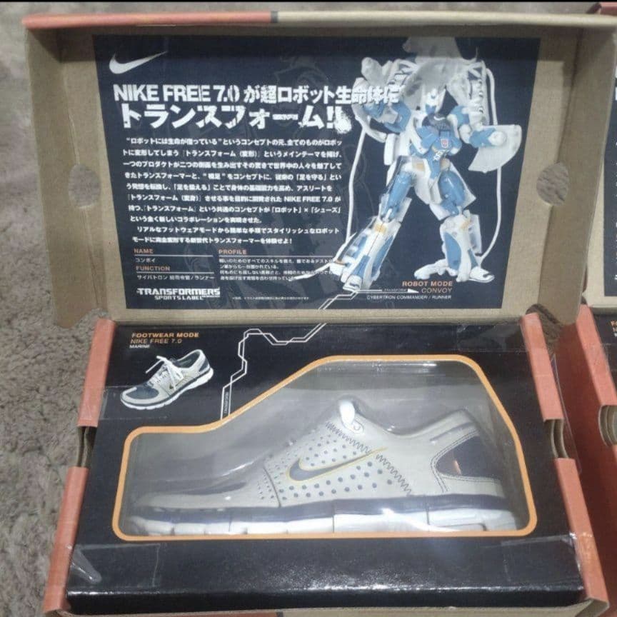 トランスフォーマー ナイキ スポーツレーベル コンボイ メガトロン セット販売