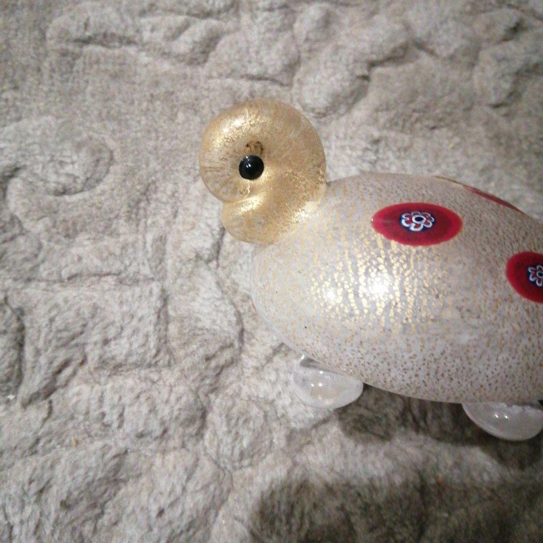 VINTAGE　MURANO ムラーノ　ガラス　置物　タートル　亀