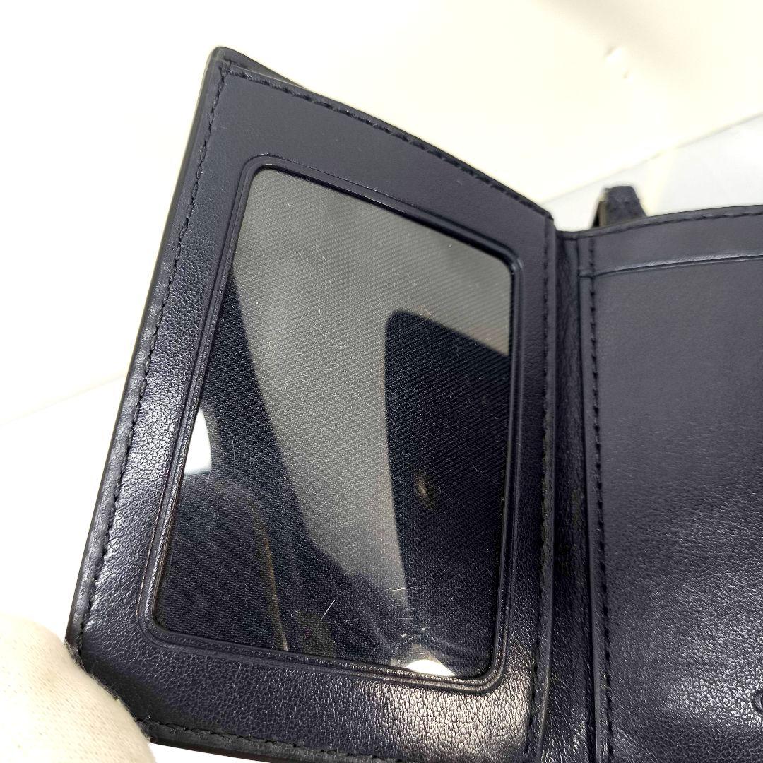 美品 コーチ 3つ折り財布 コンパクトウォレット COACH 蝶 バタフライ