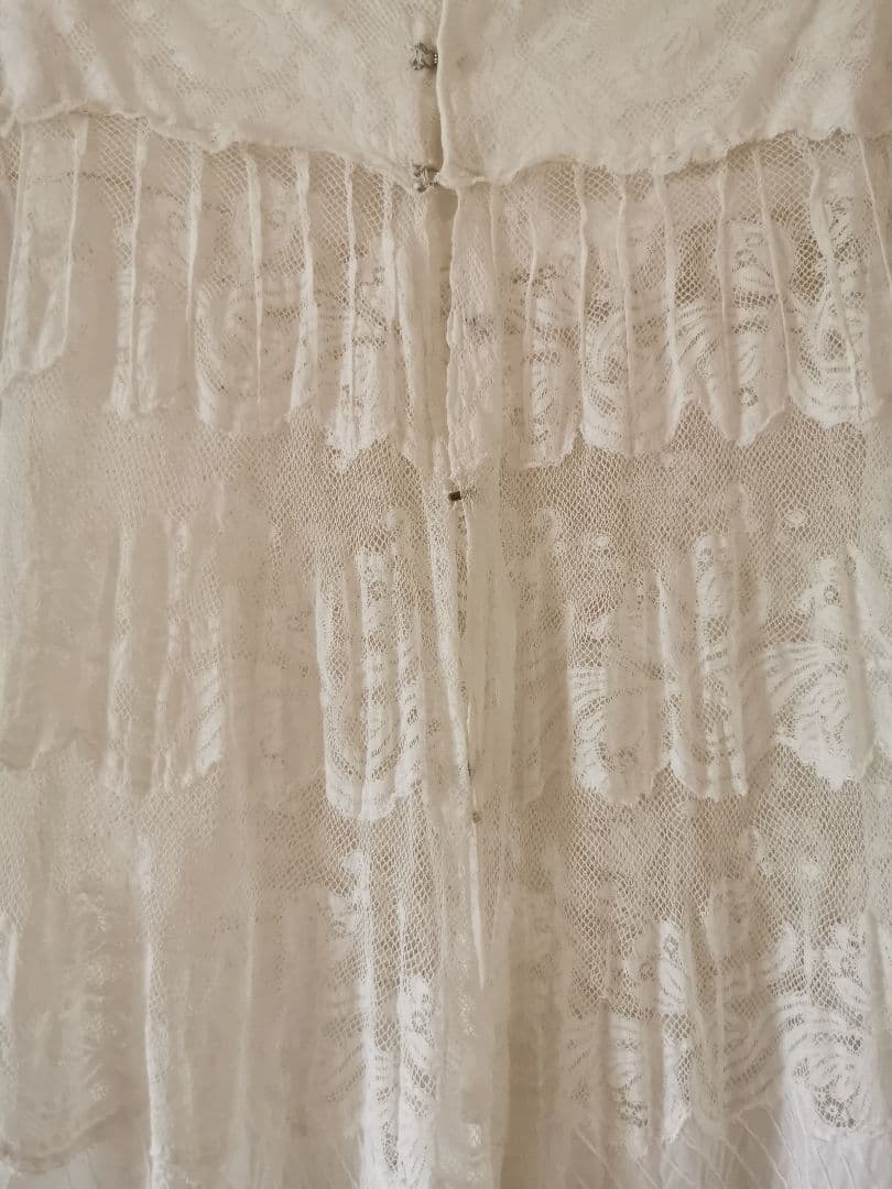 アンティーク 幻のノルマンディーレース ペチコート＆オーバースカート ピンタック