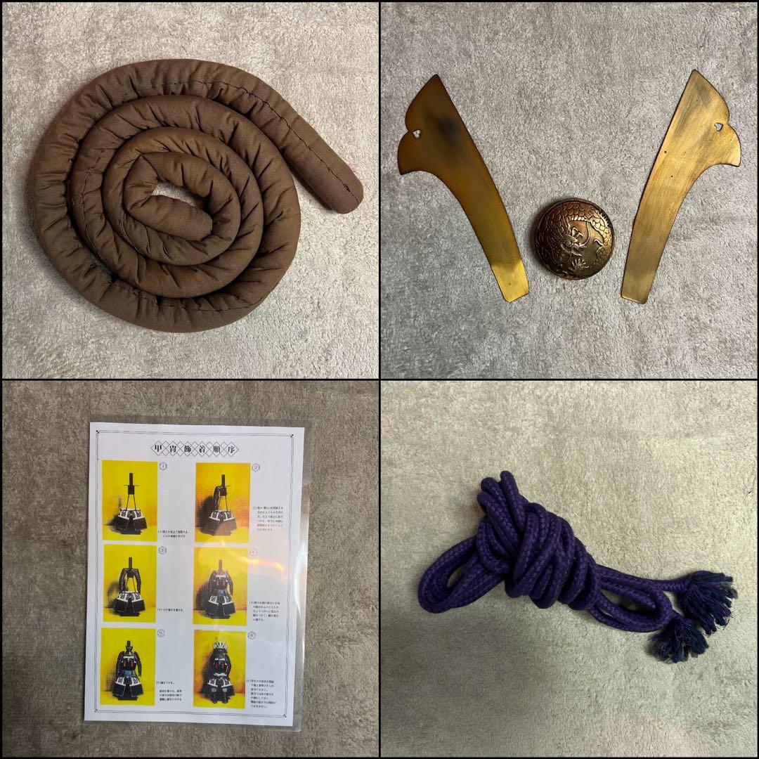 超美品！『薩摩国住光忍十一代作』日本 甲冑 錆胴鉄錆鋲当世具足『鎧 一式』等身大