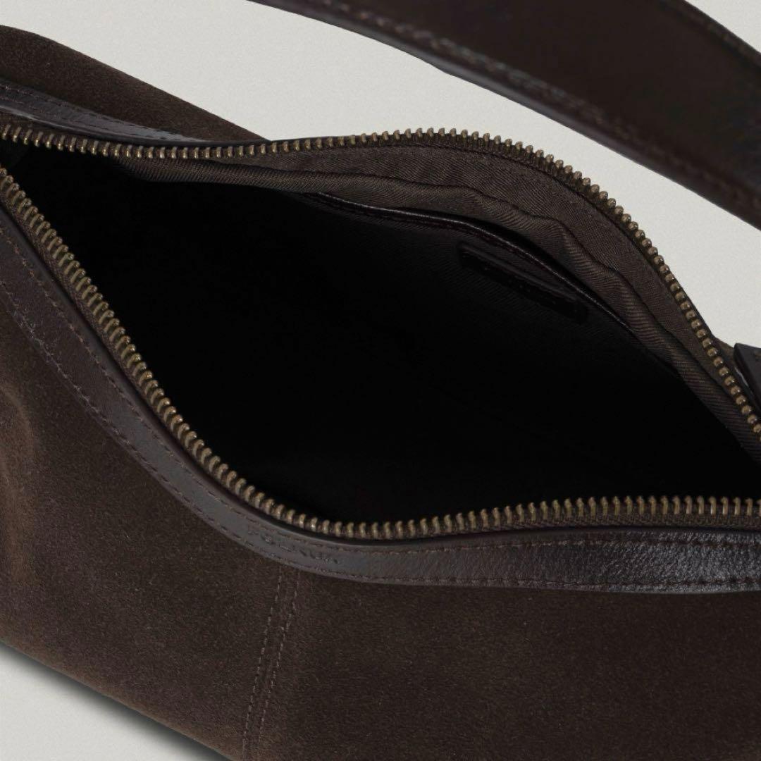 folnua フォルニュア　ミニバトーバッグ ブラウンスウェード