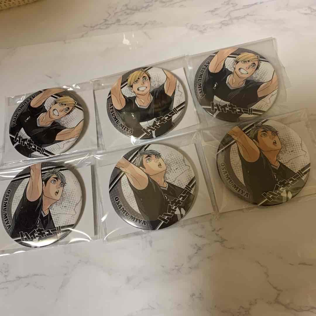 ハイキュー 宮侑 宮治　原作缶バッジ