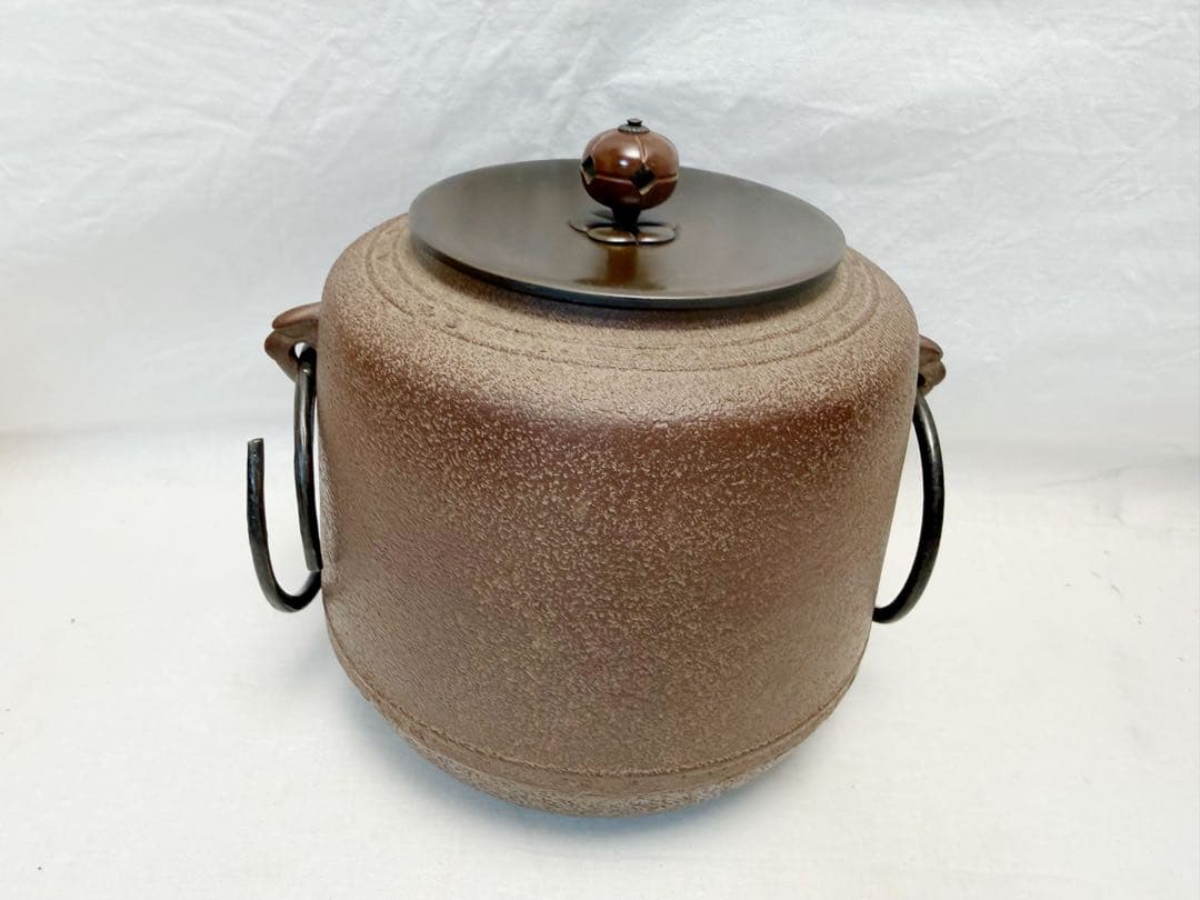 未使用 茶道具 黒真塗 紅鉢型 野々田商店製電熱器 佐藤浄清造 万代屋釜 共箱