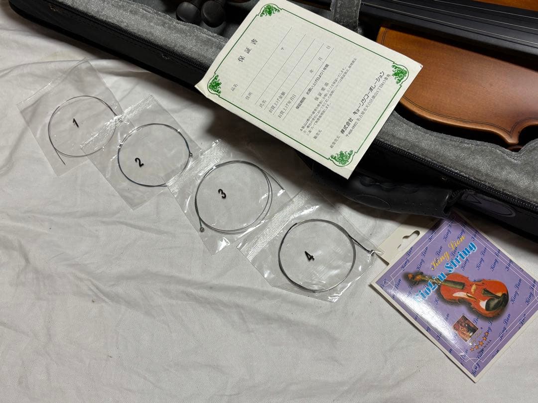 カ*ー様 Hallstatt バイオリン　V-12 4/4サイズ　保証書1926