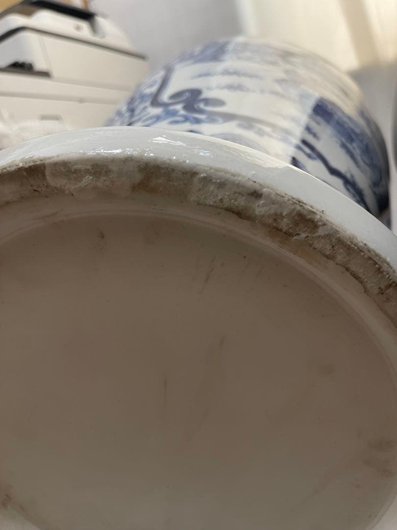 中国 大清康熙年製 青花 大壺　陶芸古美術 瓶。