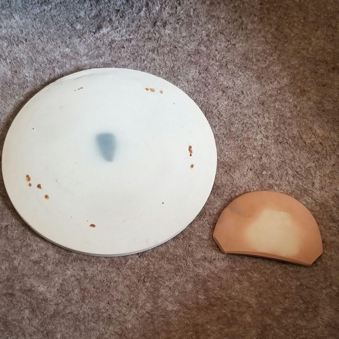 道安風炉 鉄製 名工 釜師藤兵衛作 桐箱 前瓦 敷瓦つき