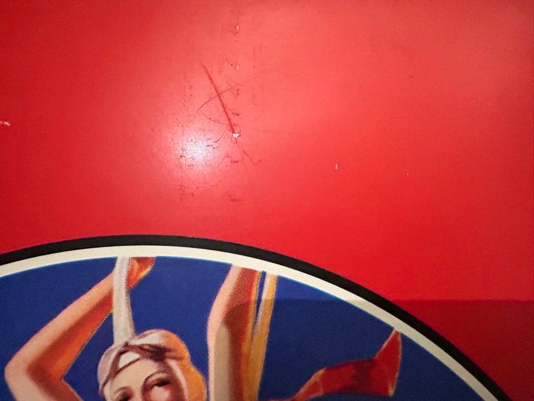 90s キャメル メタルサイン パラシュートガール 看板