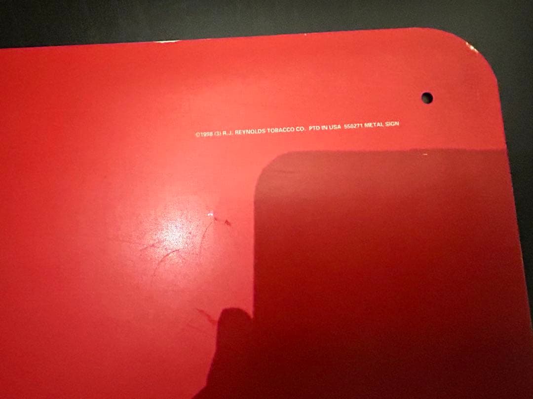 90s キャメル メタルサイン パラシュートガール 看板