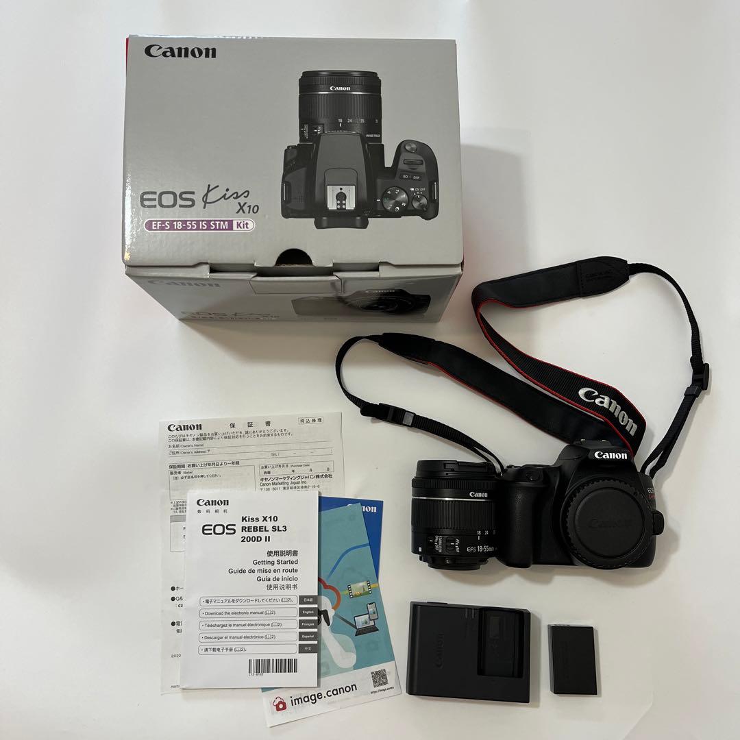 Canon EOS Kiss x10 一眼レフカメラ　EF-S18-55レンズ付