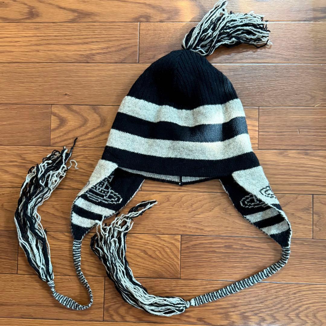 激レア初期VivienneWestwood 耳当て付ニット帽