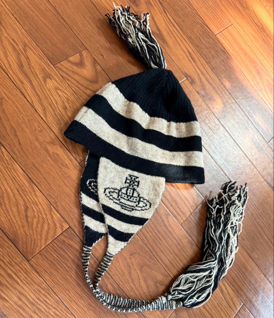 激レア初期VivienneWestwood 耳当て付ニット帽