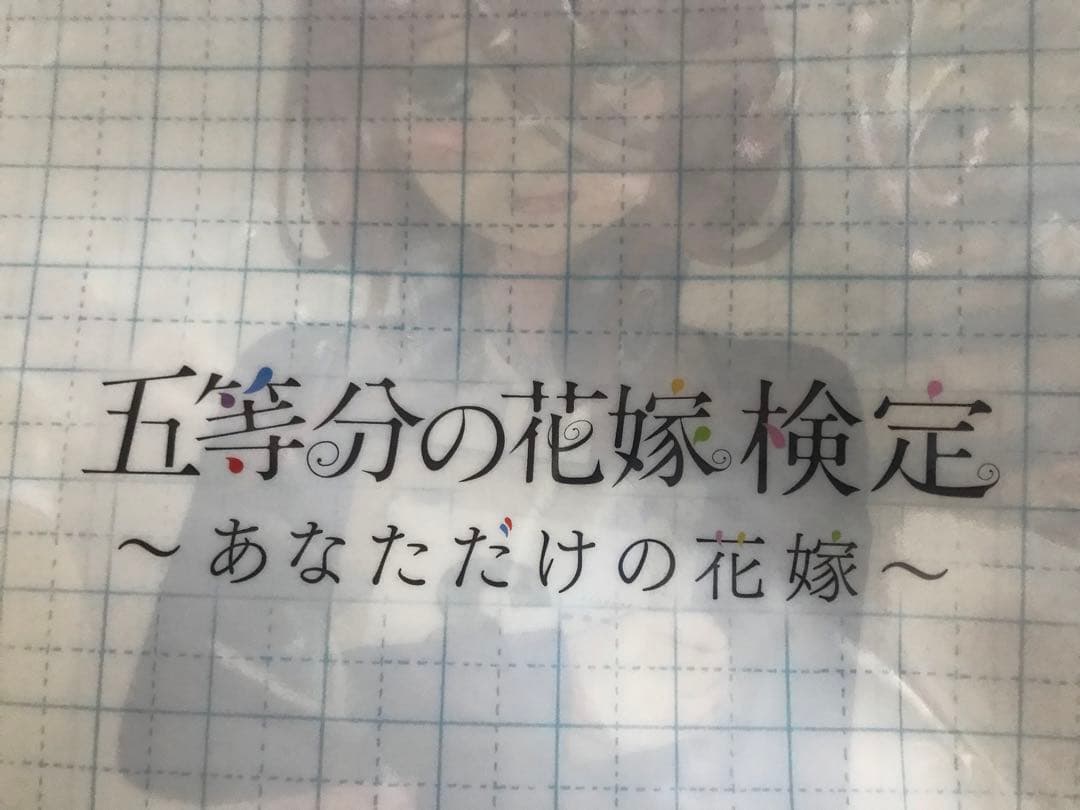 中野三玖　五等分の花嫁検定　クリアファイル