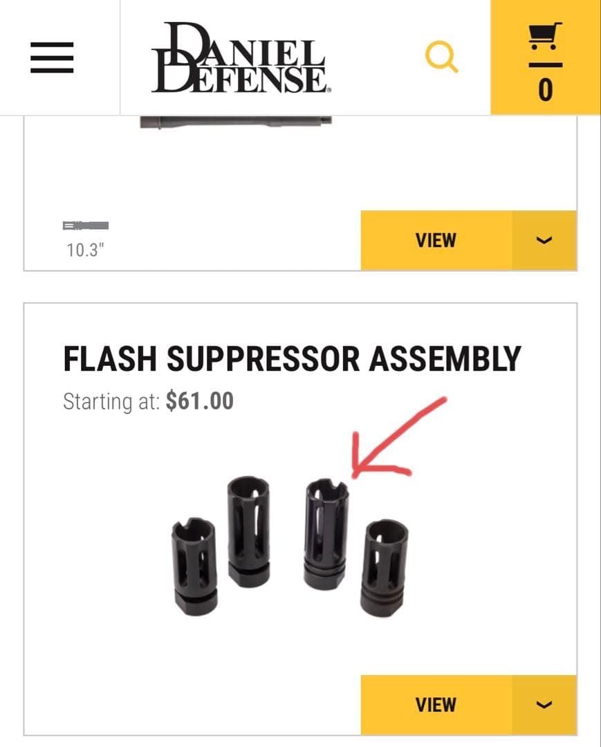 レア　ダニエルディフェンス　Daniel Defense フラッシュハイダー