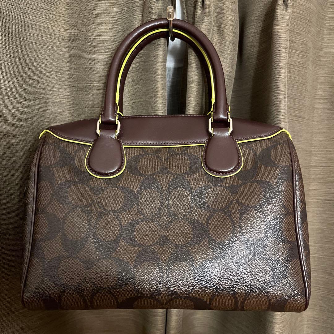 COACH ブラウン ショルダー ハンドバッグ
