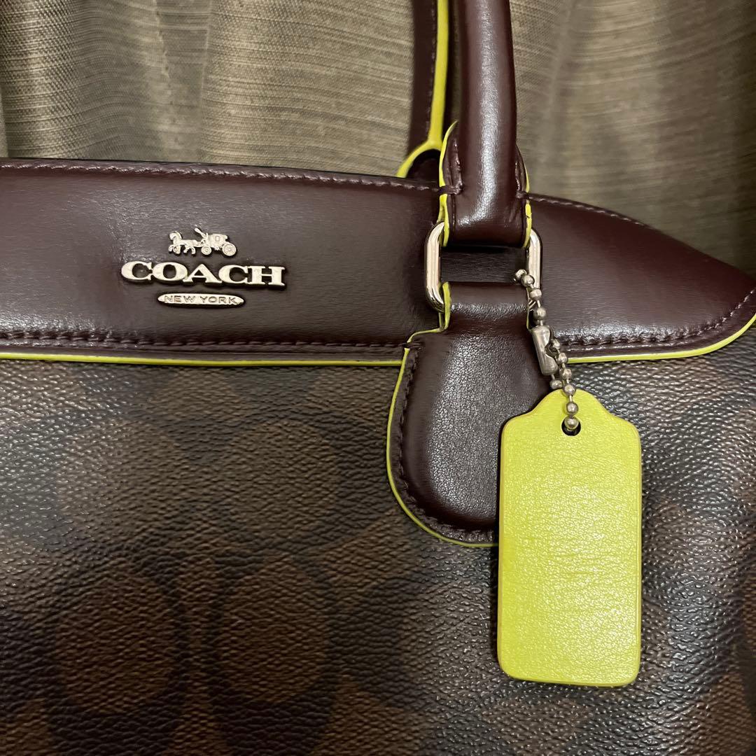 COACH ブラウン ショルダー ハンドバッグ